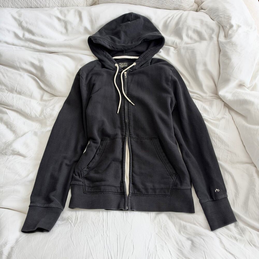 rag & bone Full Zip Hoodie Black Women Size S